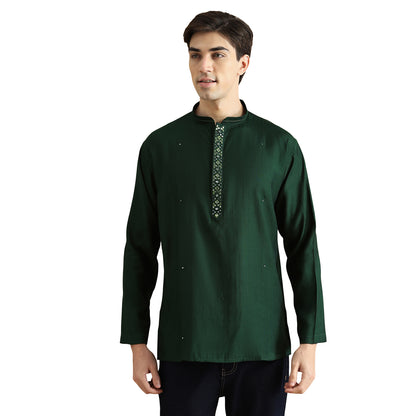 Roman Silk Resham Kurta