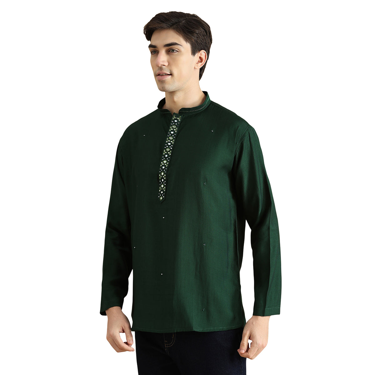 Roman Silk Resham Kurta