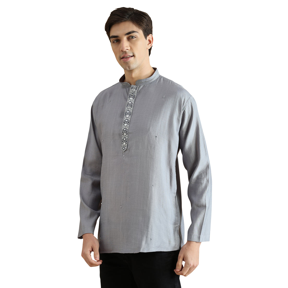 Roman Silk Resham Kurta