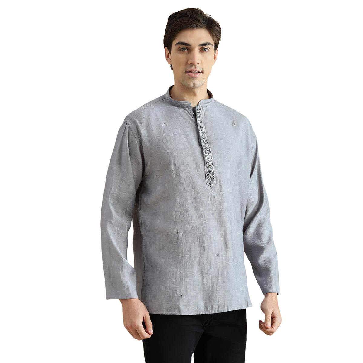 Roman Silk Resham Kurta
