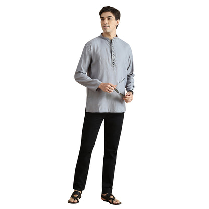 Roman Silk Resham Kurta