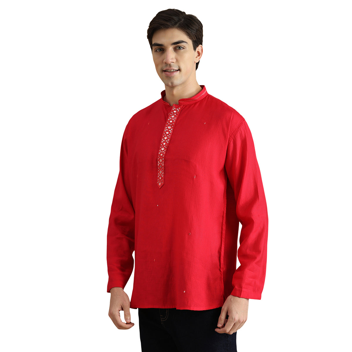 Roman Silk Resham Kurta