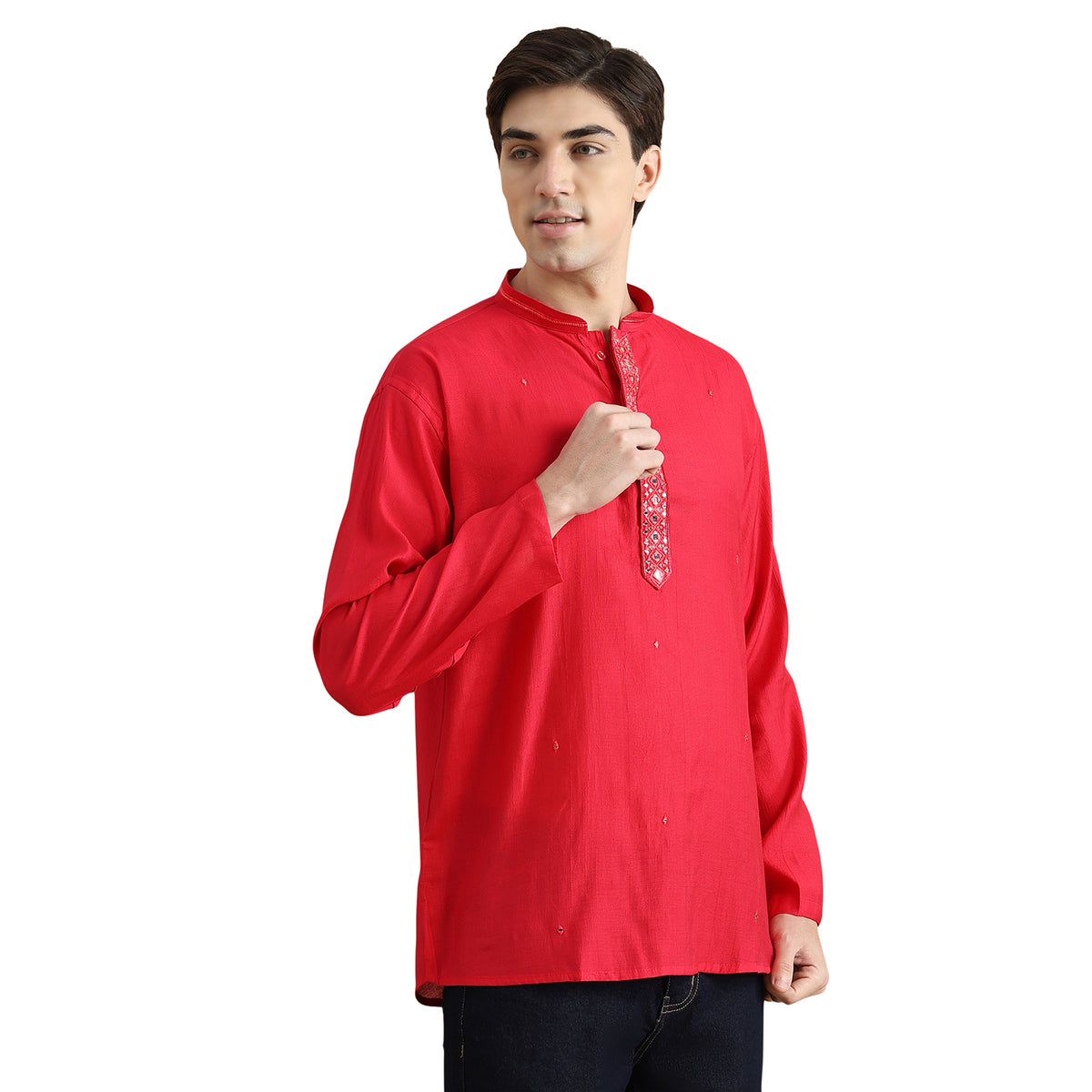 Roman Silk Resham Kurta