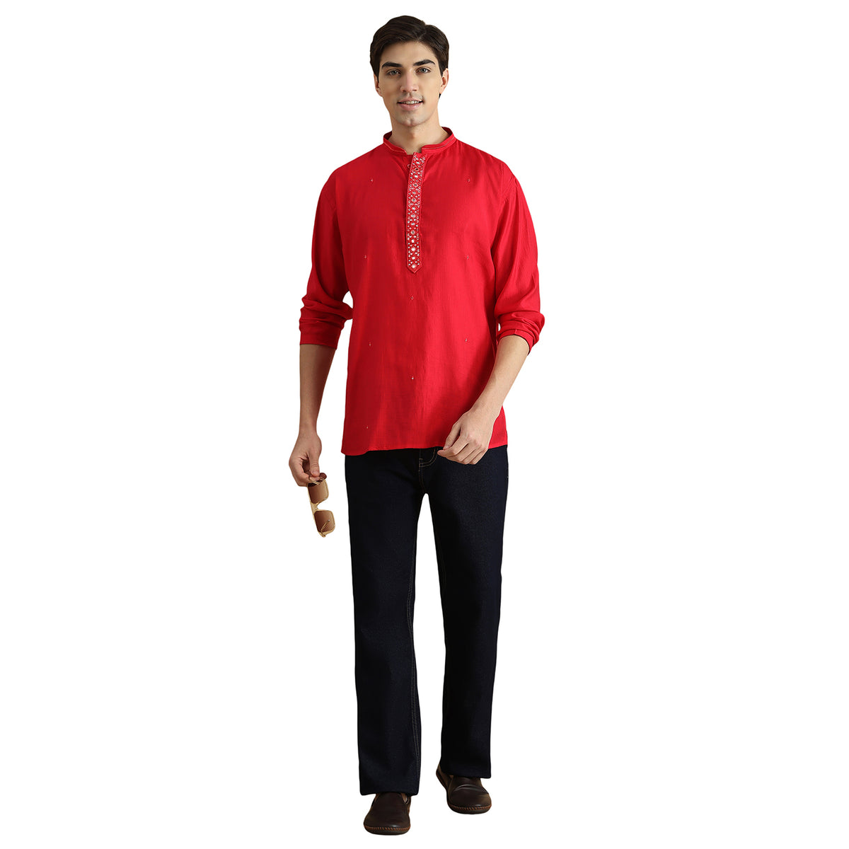 Roman Silk Resham Kurta