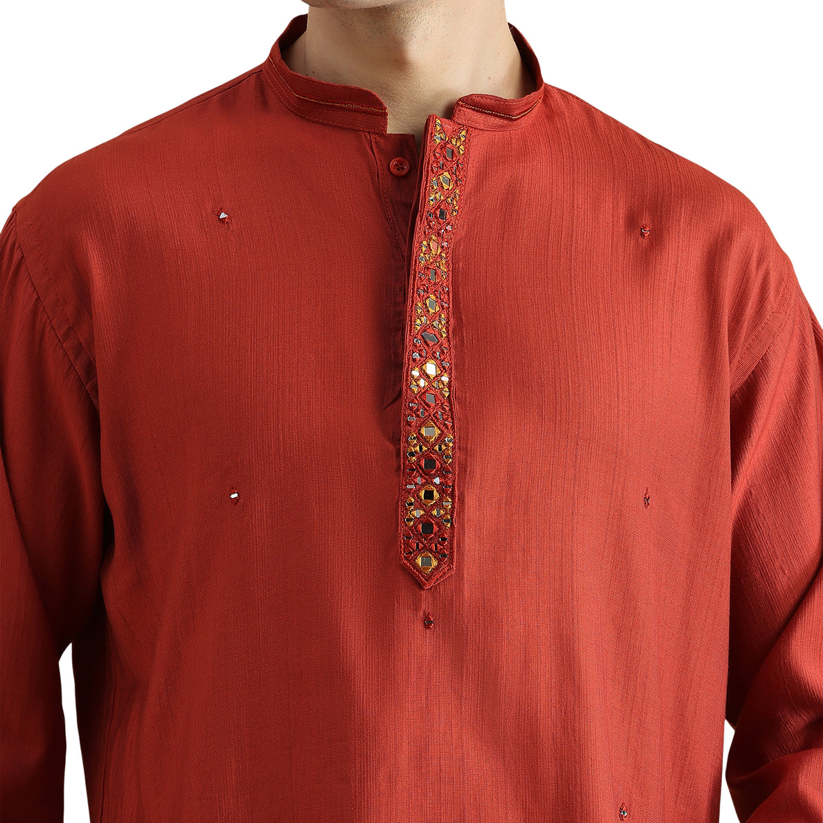 Roman Silk Resham Kurta