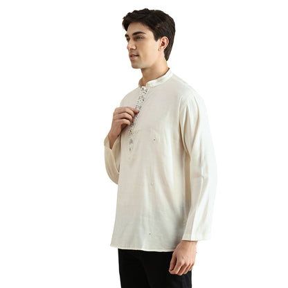 Roman Silk Resham Kurta