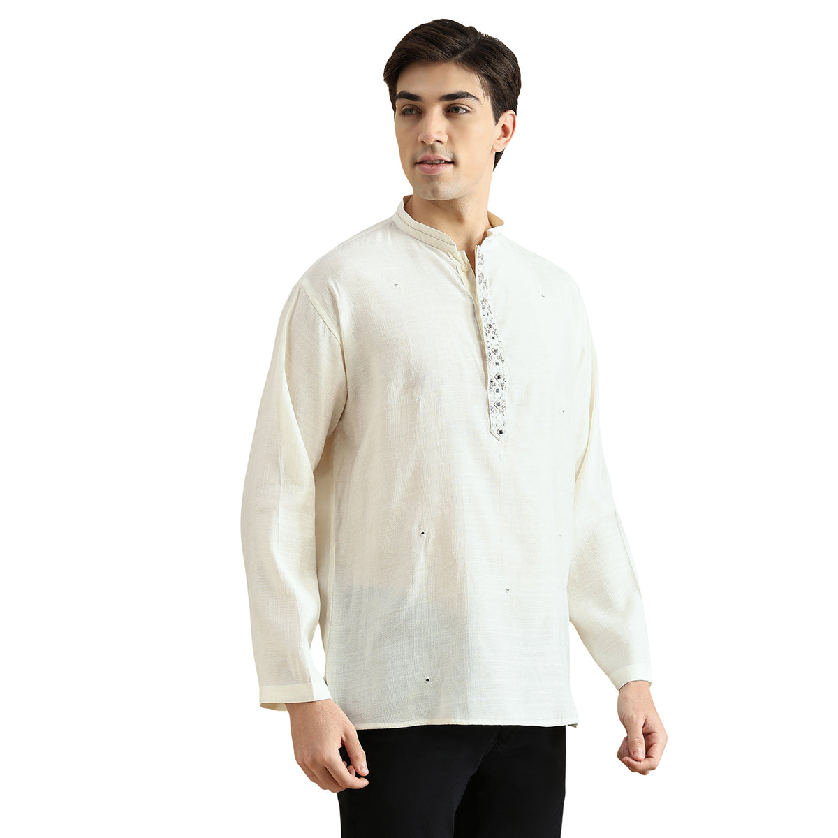 Roman Silk Resham Kurta