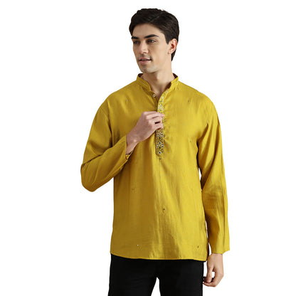 Roman Silk Resham Kurta