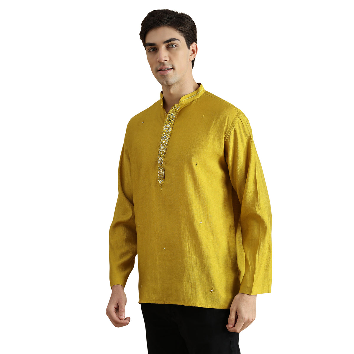 Roman Silk Resham Kurta