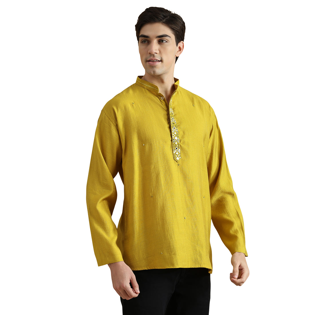 Roman Silk Resham Kurta