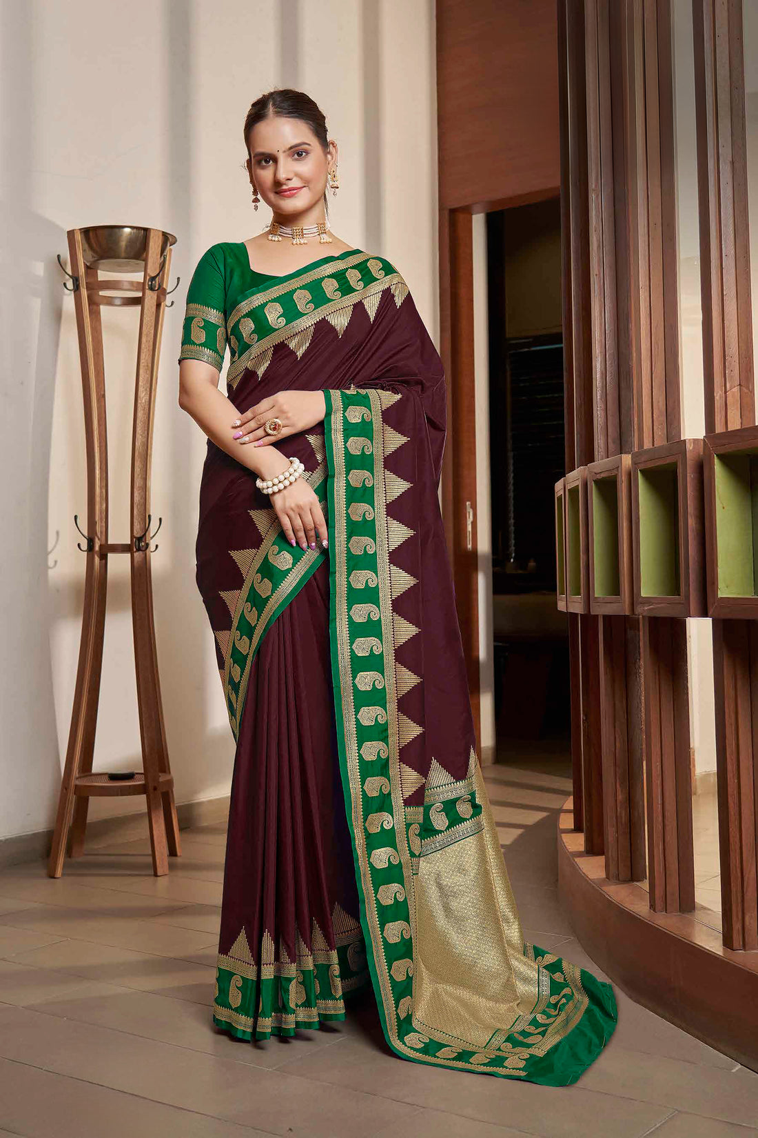 Gauri Weaving Silk Saree - Roop Darshan