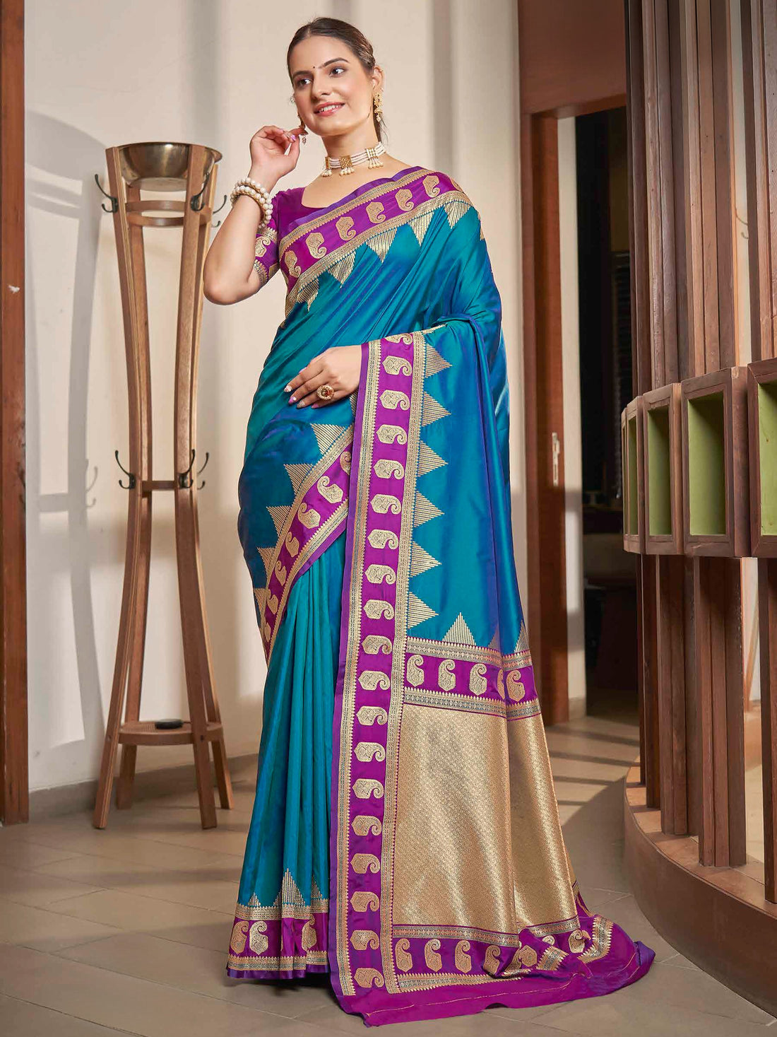 Gauri Weaving Silk Saree - Roop Darshan