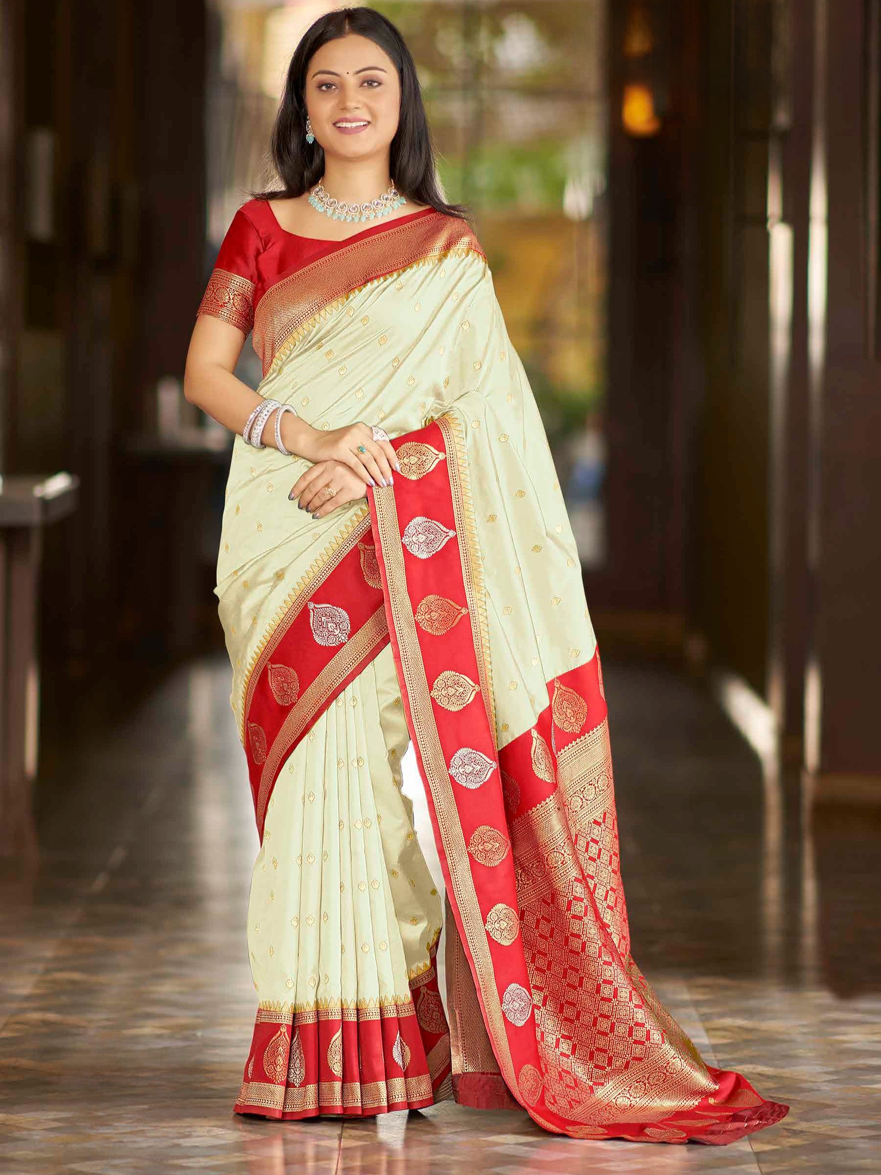 Chetna Weaving Silk Saree - Roop Darshan