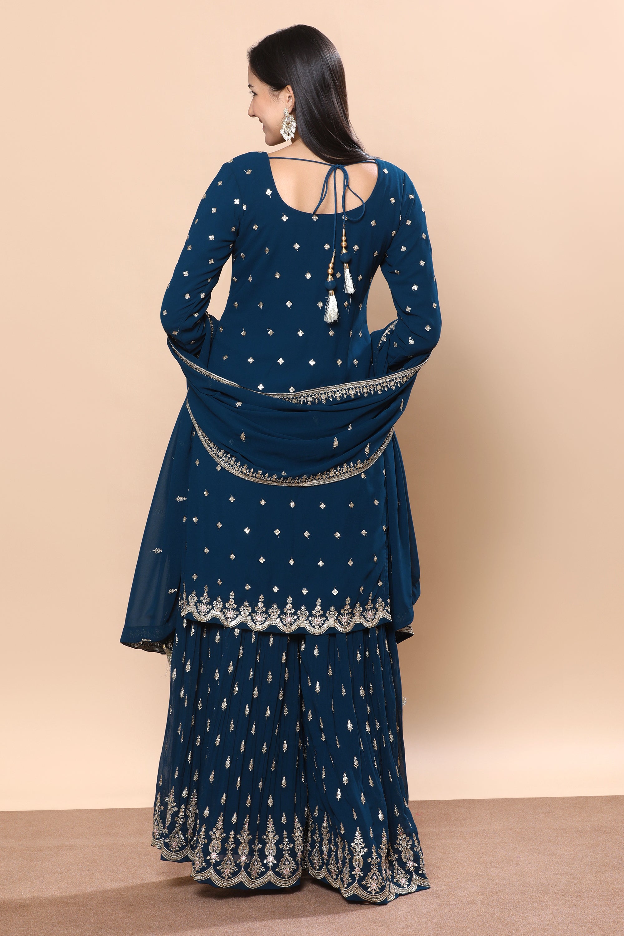 Hasina Palazzo Suit - Roop Darshan