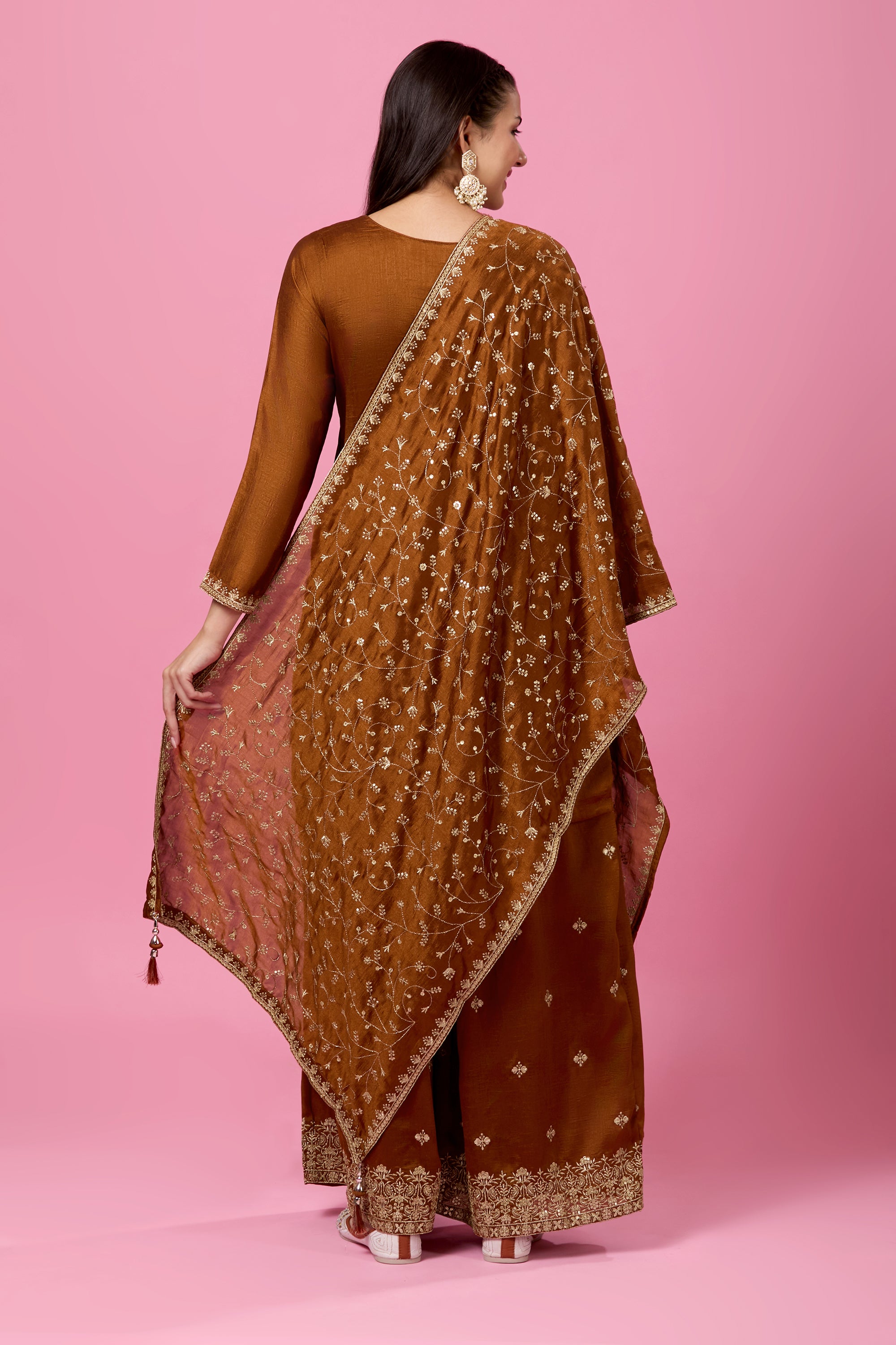 Rajata Plazzo Suit - Roop Darshan