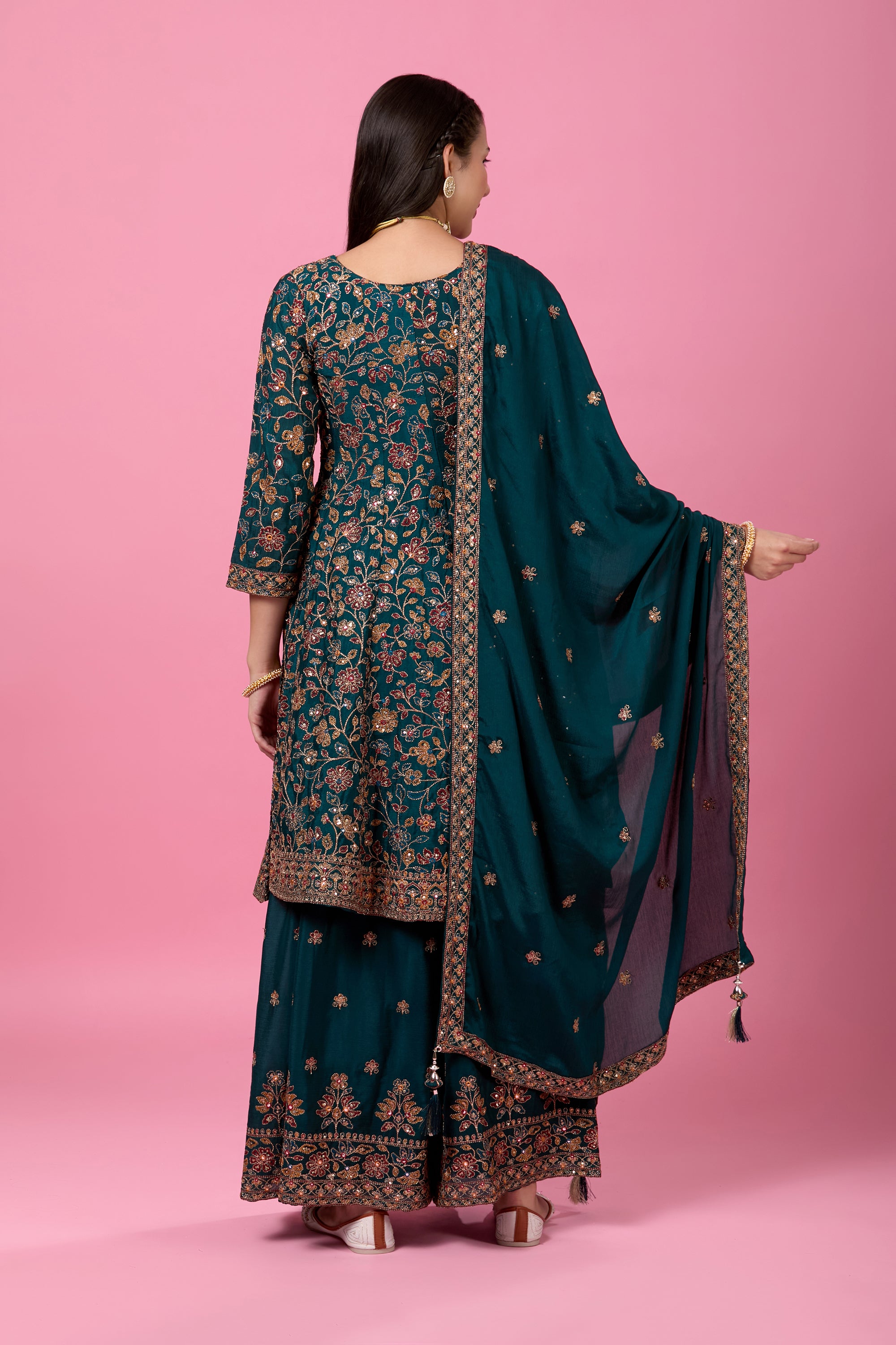 Anjali Plazzo Suit - Roop Darshan
