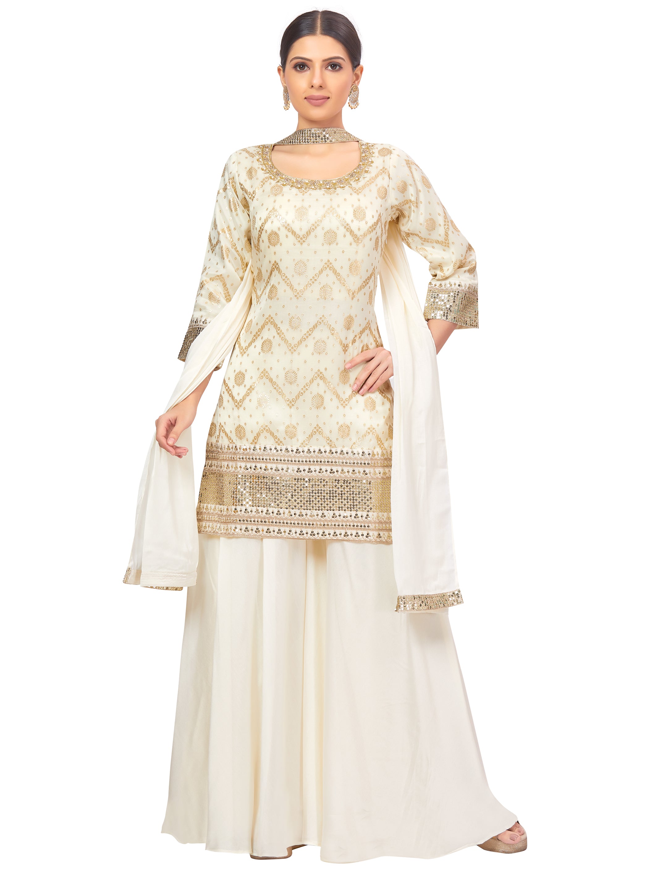 Mittal Palazzo Suit - Roop Darshan