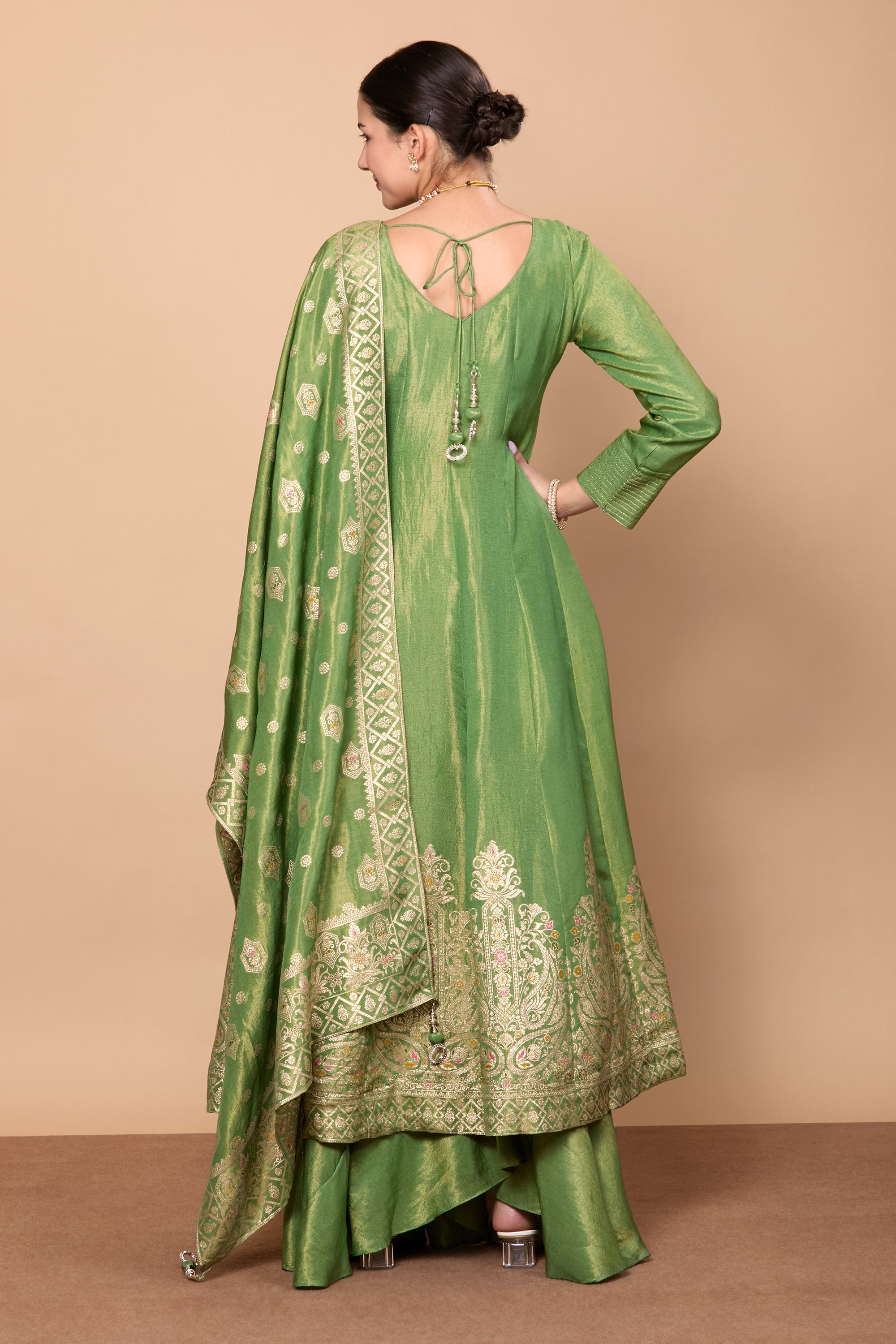 Falguni Flair Palazzo Suit - Roop Darshan