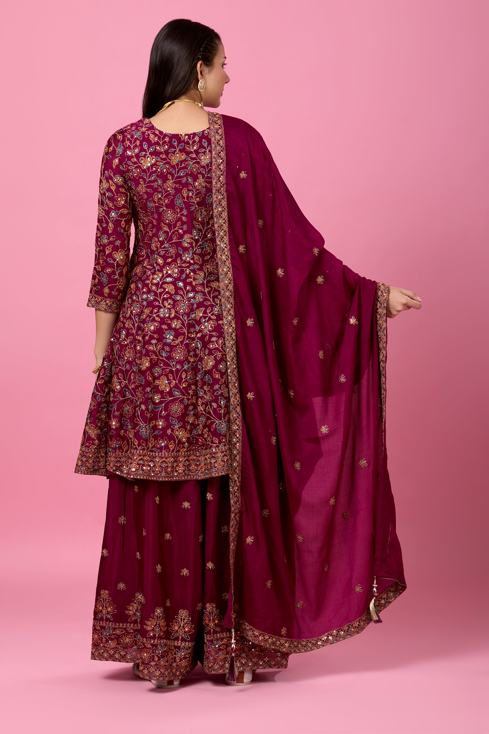 Anjali Plazzo Suit - Roop Darshan