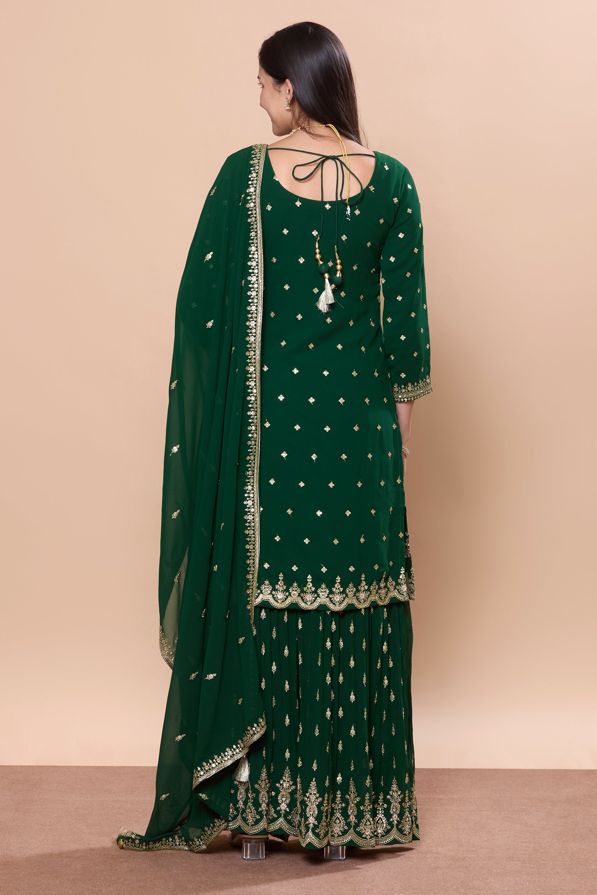 Hasina Palazzo Suit - Roop Darshan