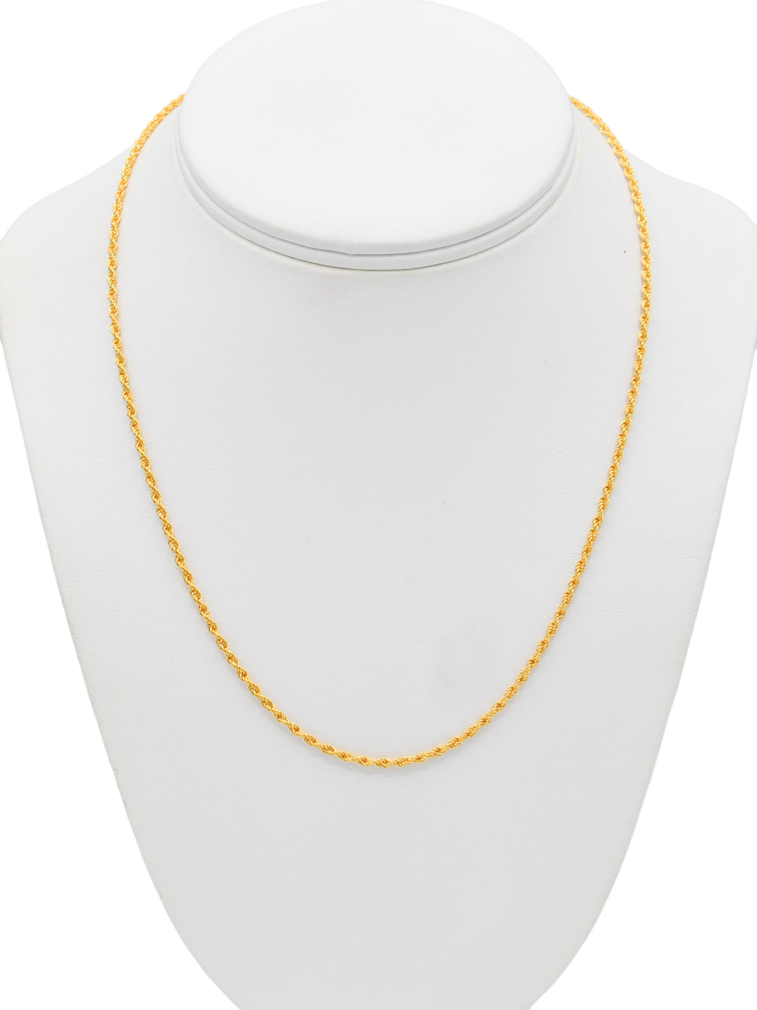22ct Gold Hollow Rope Chain - Roop Darshan