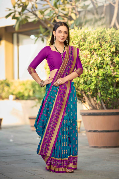 Karuna Weaving Silk Saree - Roop Darshan