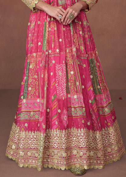 Tiara Gown With Dupatta - Roop Darshan