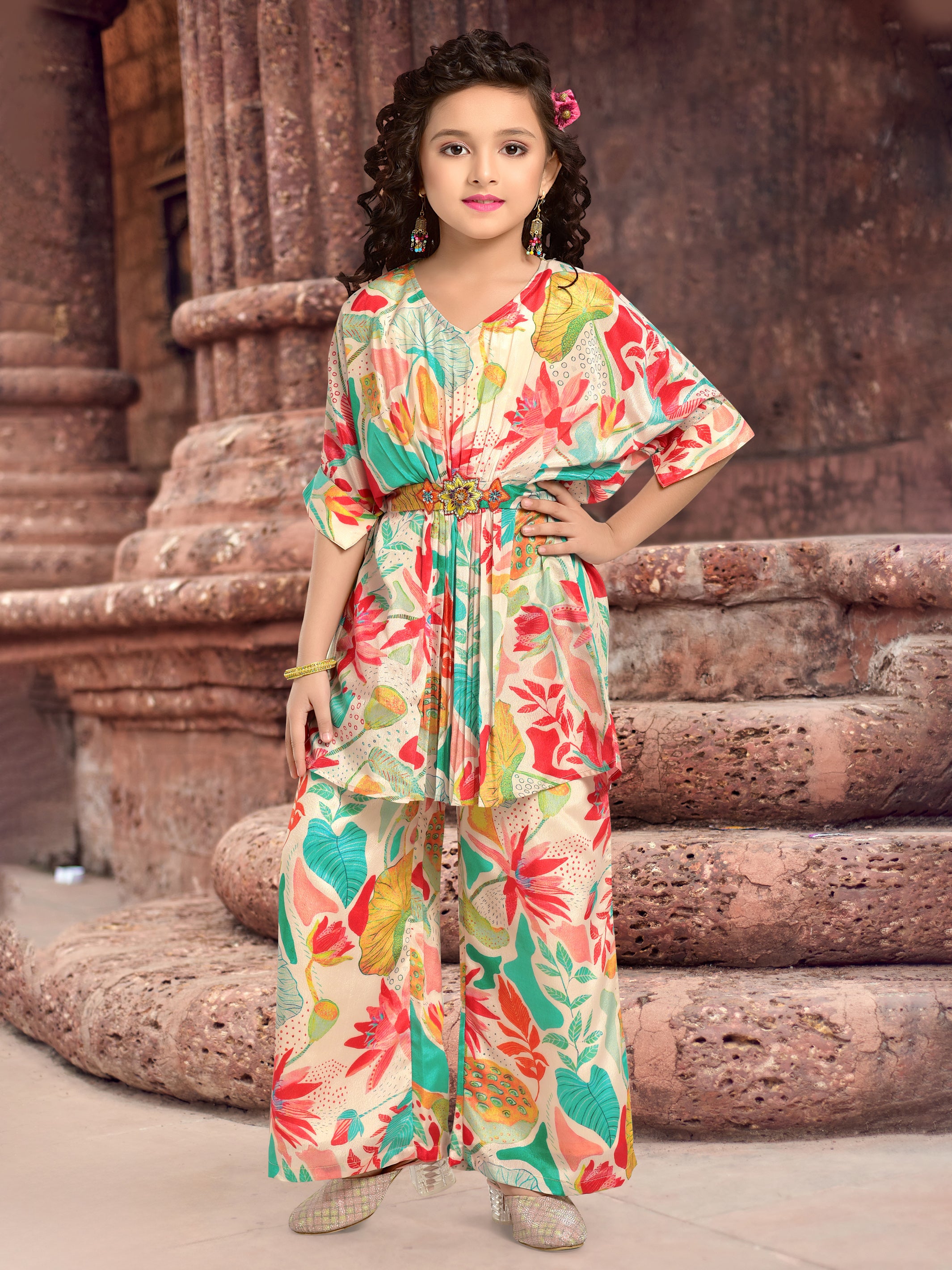Sima Kurti With Palazzo Suit