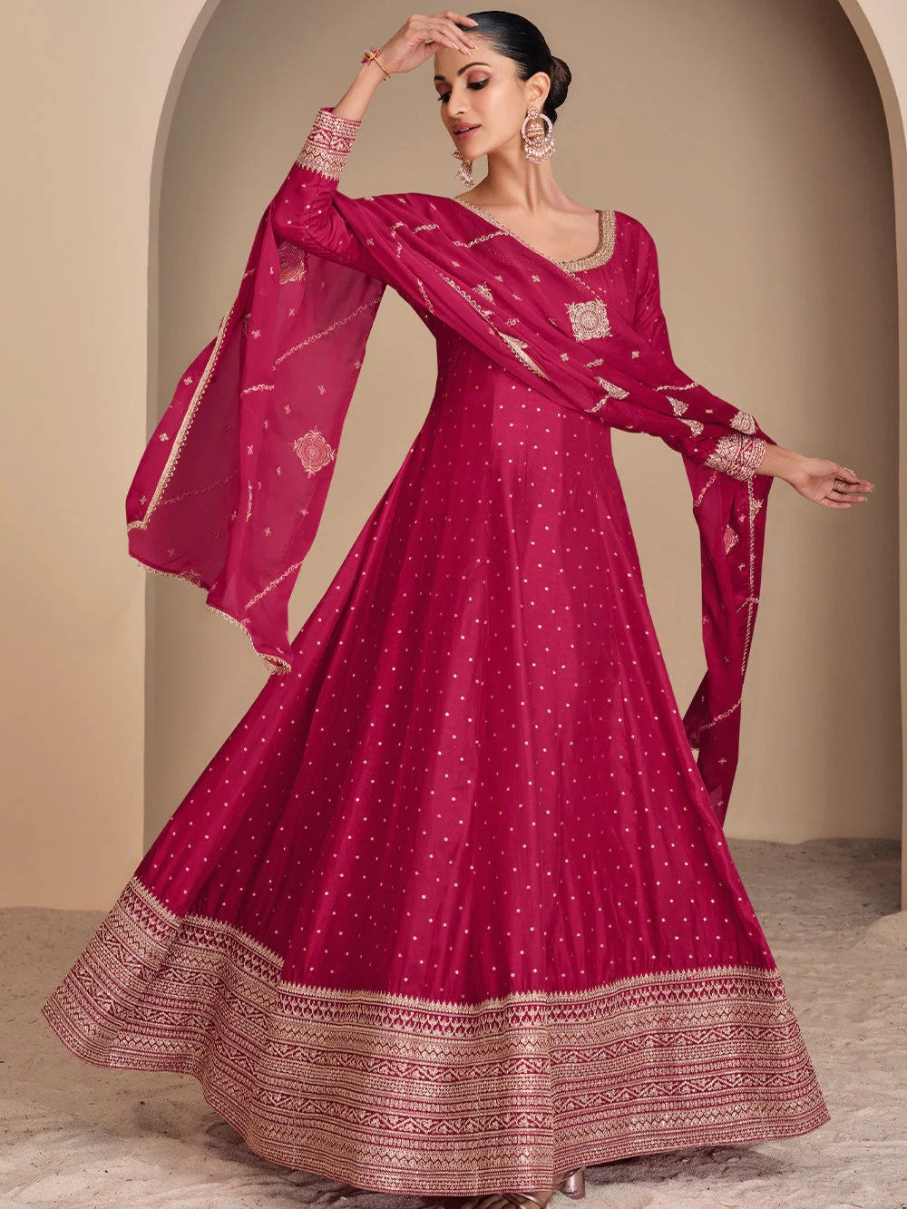 Noor Gown With Dupatta