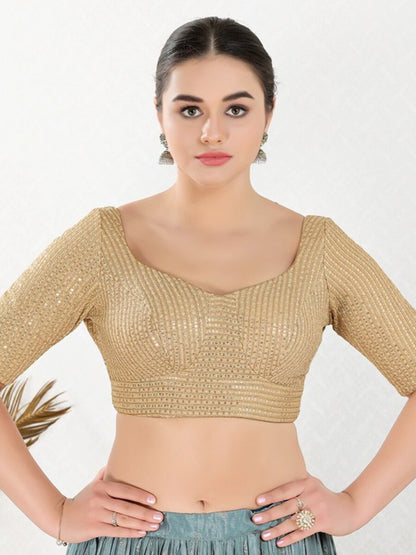 Sequence Embroidered Work Blouse - Roop Darshan