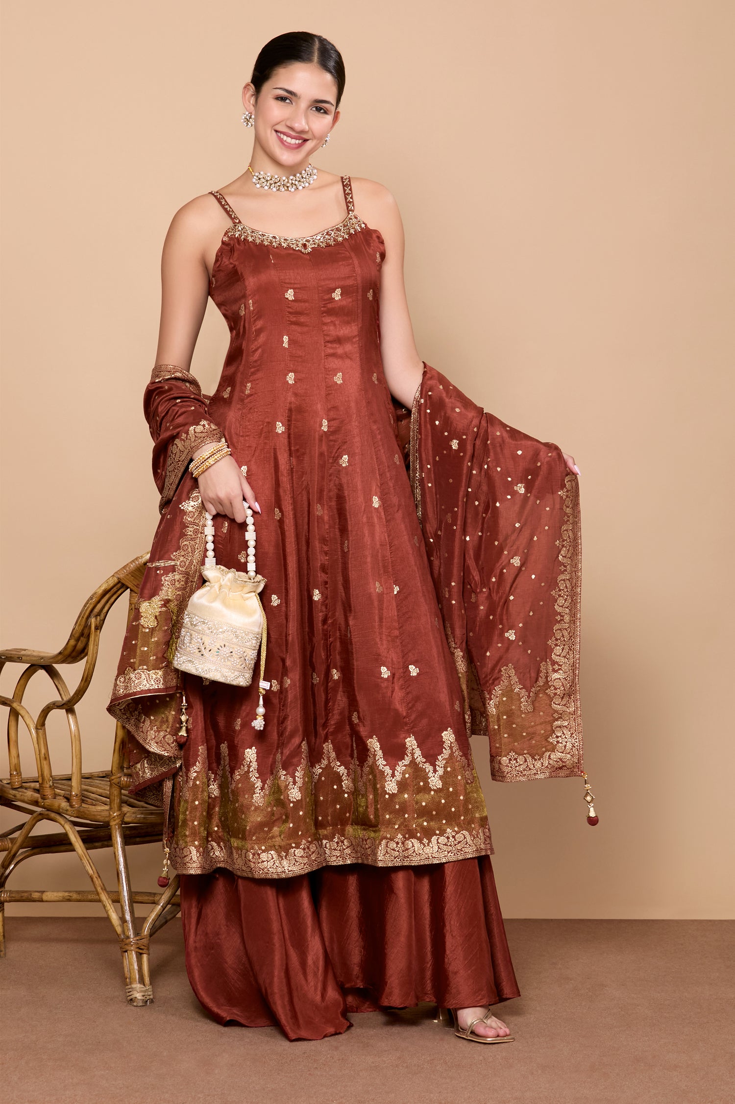 Fara Palazzo Suit - Roop Darshan