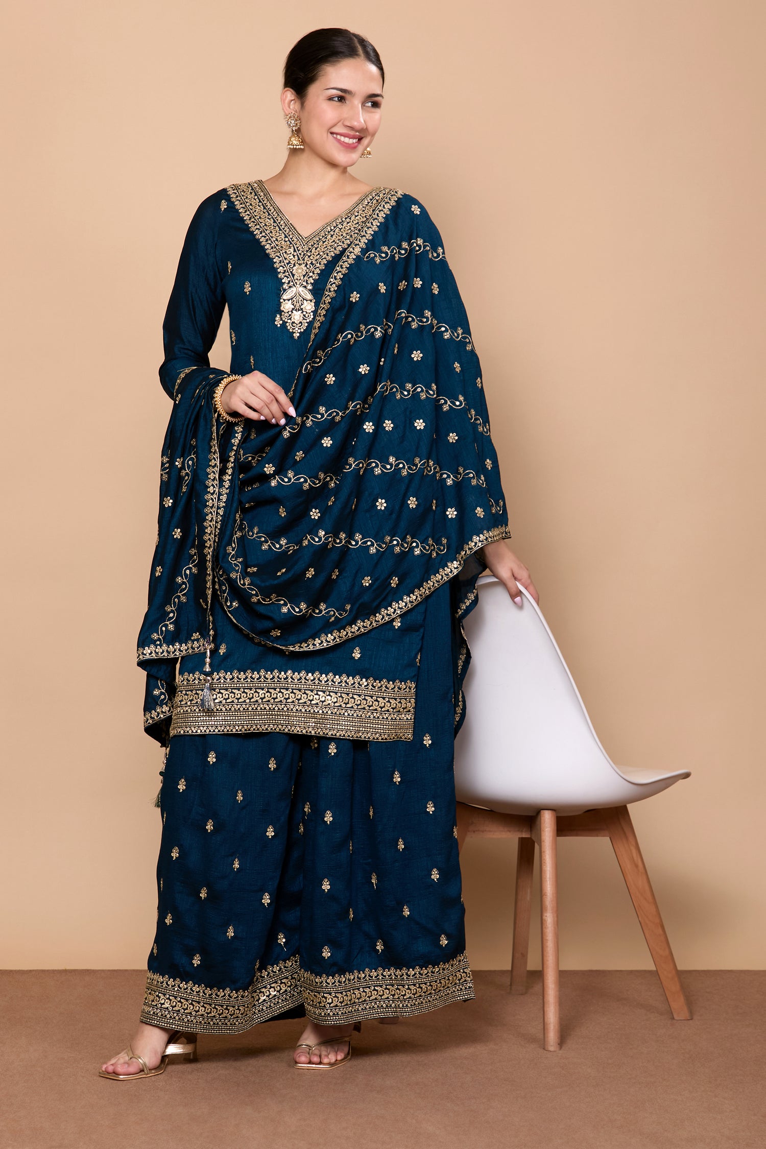 Rajeshri Palazzo Suit - Roop Darshan