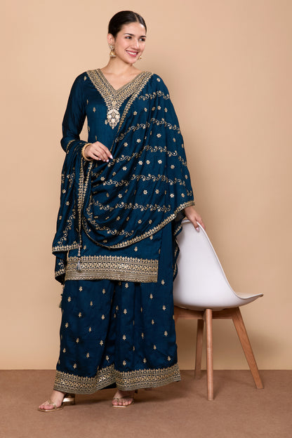 Rajeshri Palazzo Suit - Roop Darshan