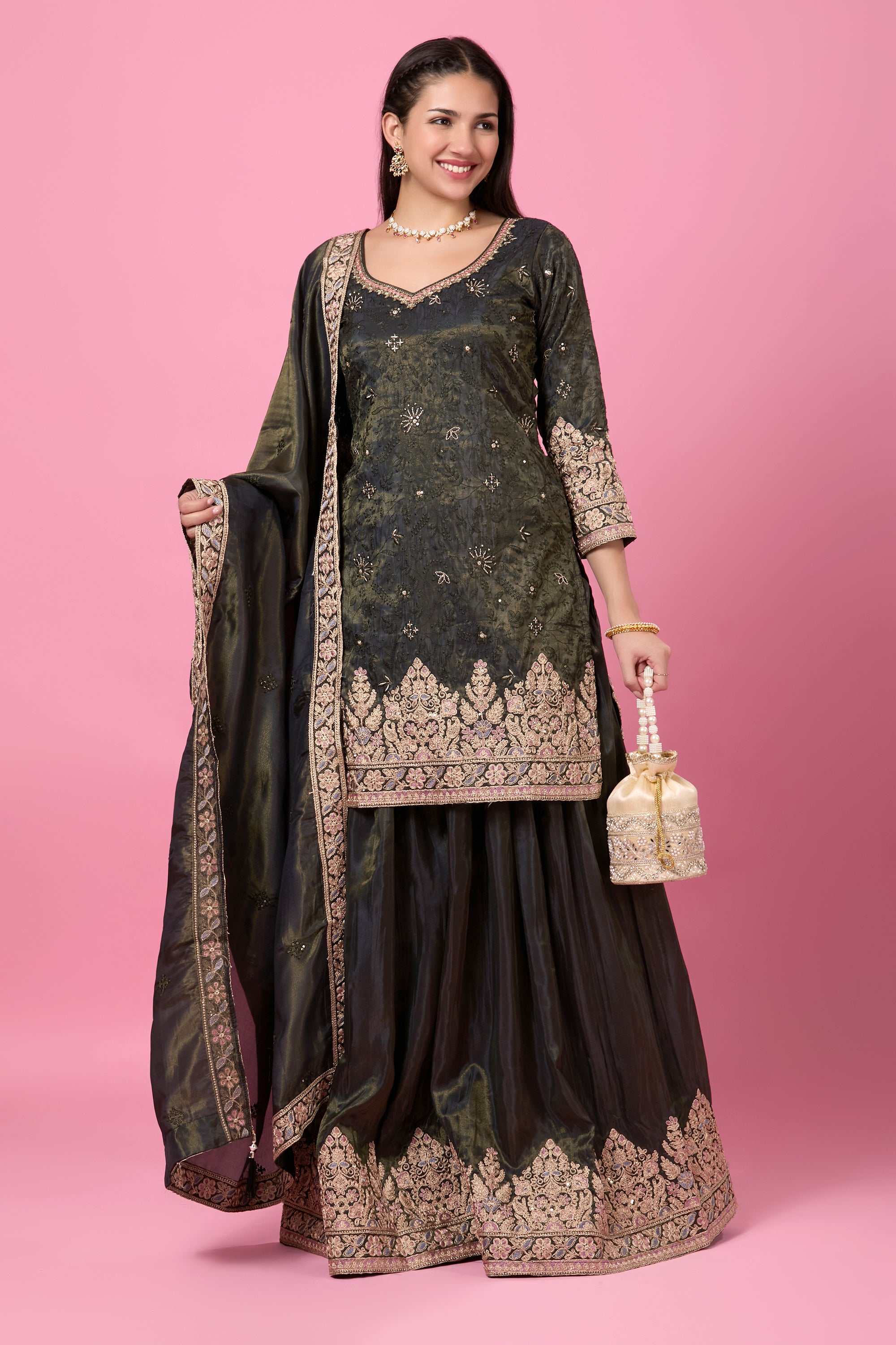 Aarohi Palazzo Suit - Roop Darshan