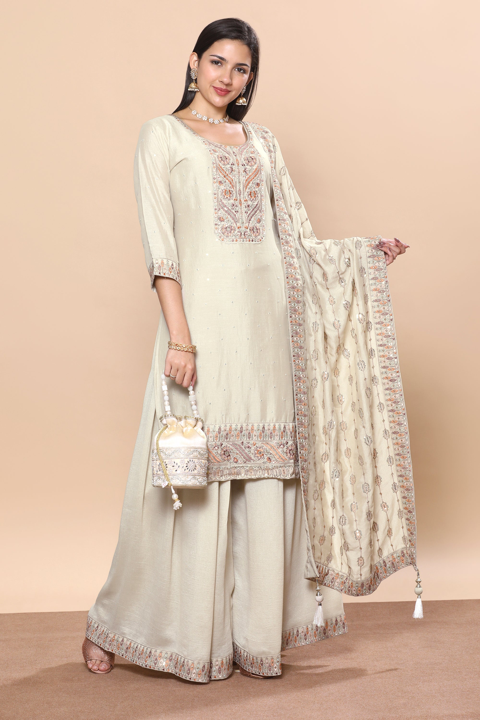 Bindiya Palazzo Suit - Roop Darshan