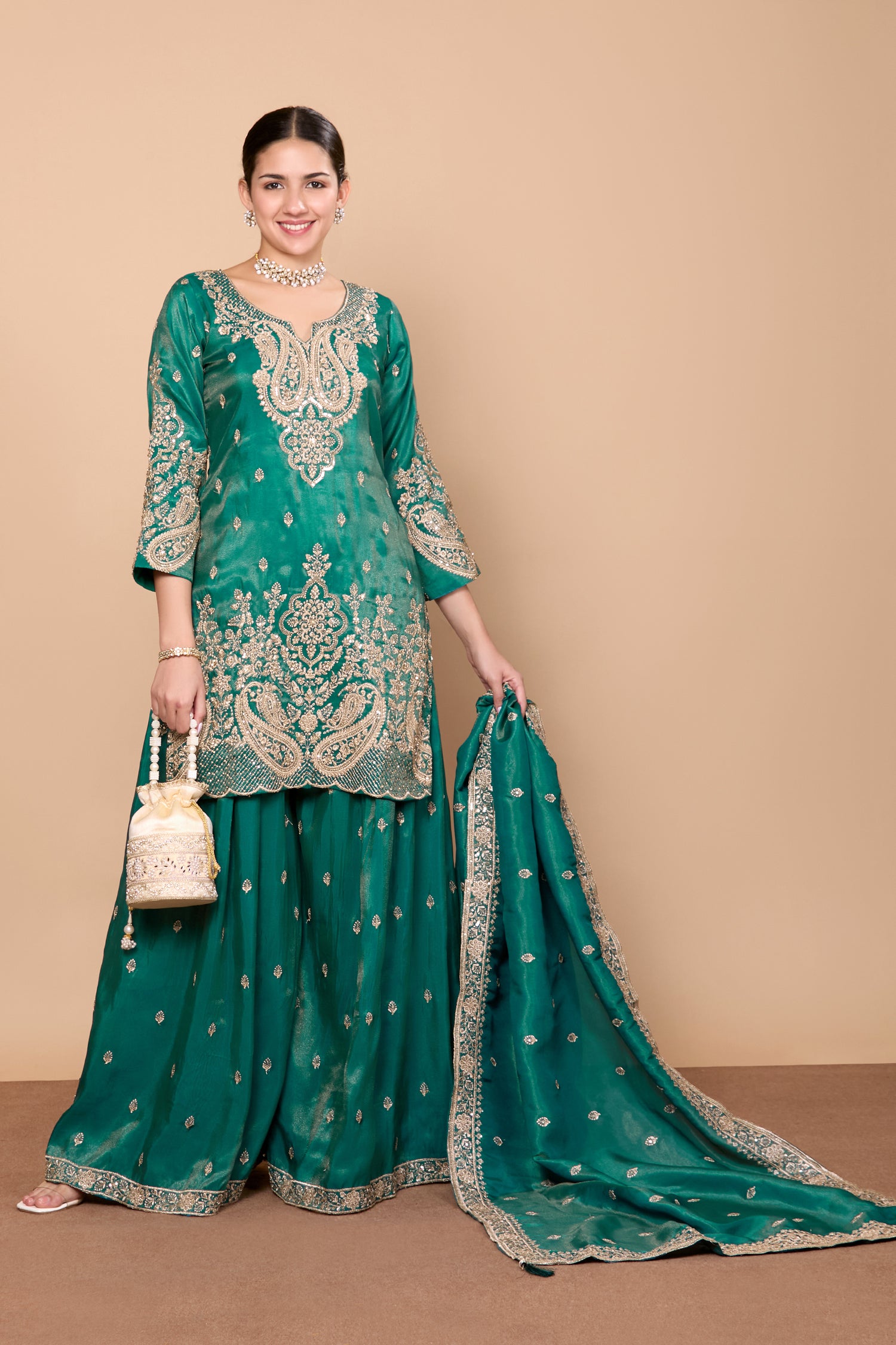 Aditi Palazzo Suit - Roop Darshan