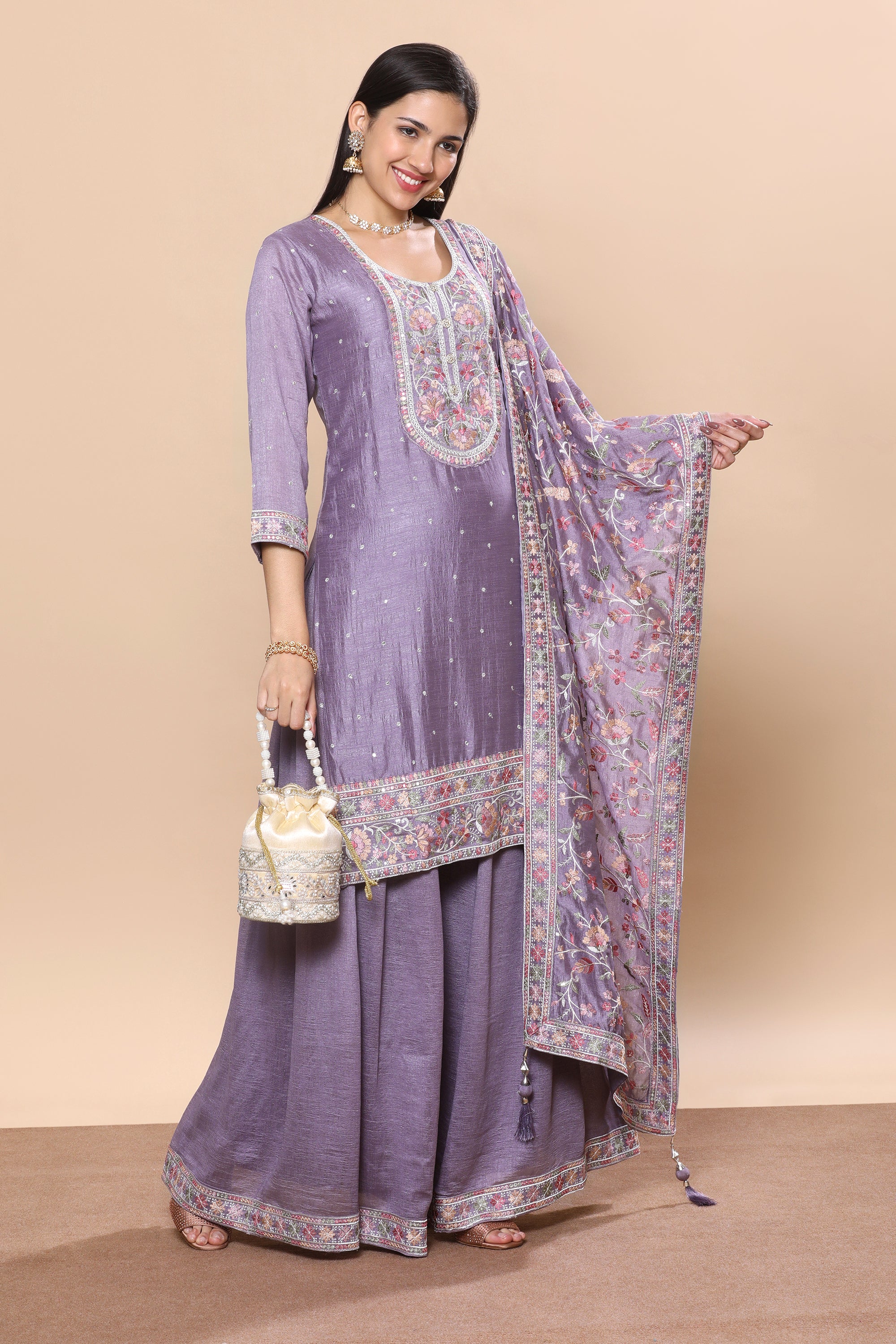 Deepali Palazzo Suit - Roop Darshan