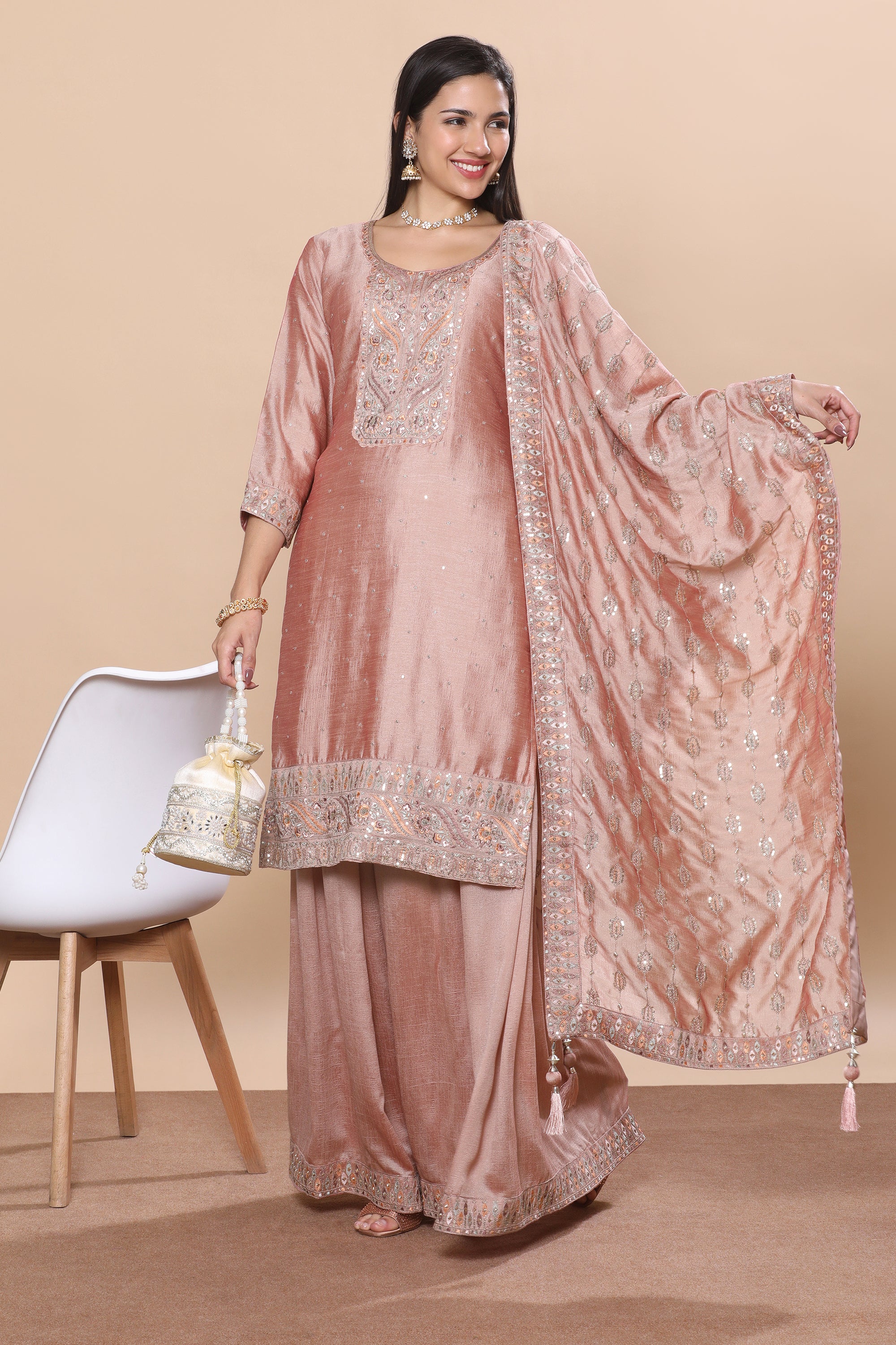 Bindiya Palazzo Suit - Roop Darshan