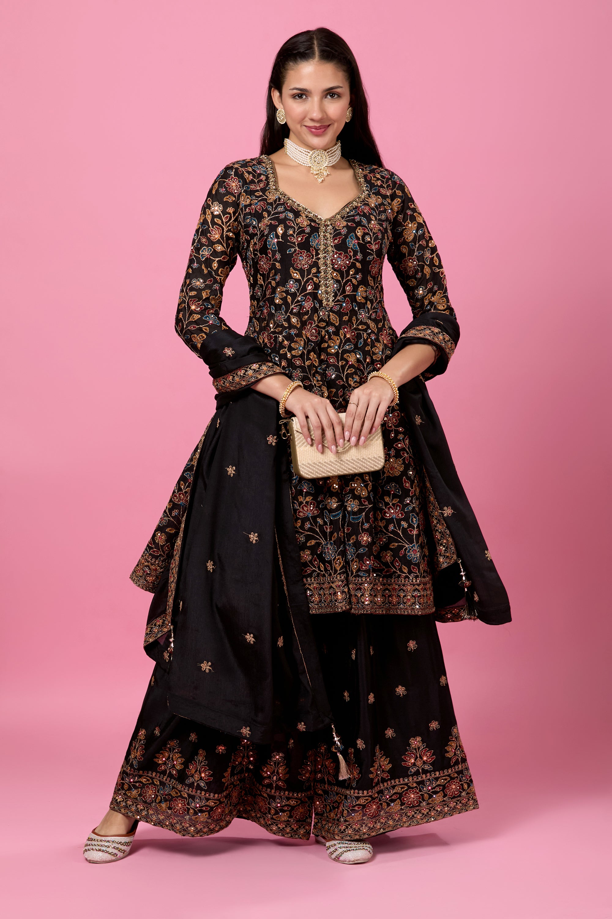 Anjali Plazzo Suit - Roop Darshan