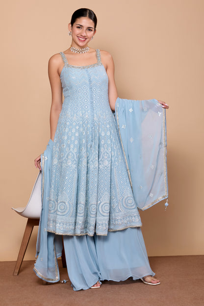 Falak Flair Plazzo Suit - Roop Darshan