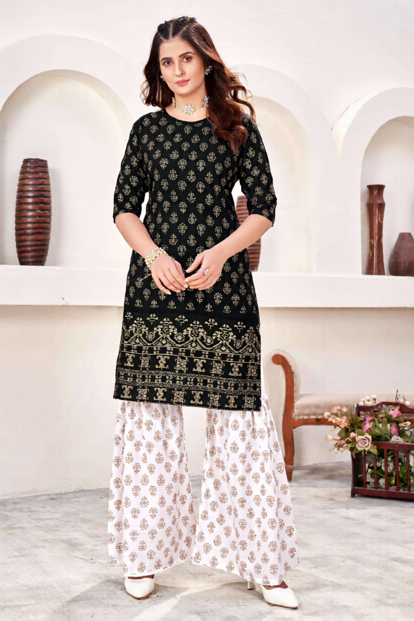 Kamya Kurti With Sharara Pant