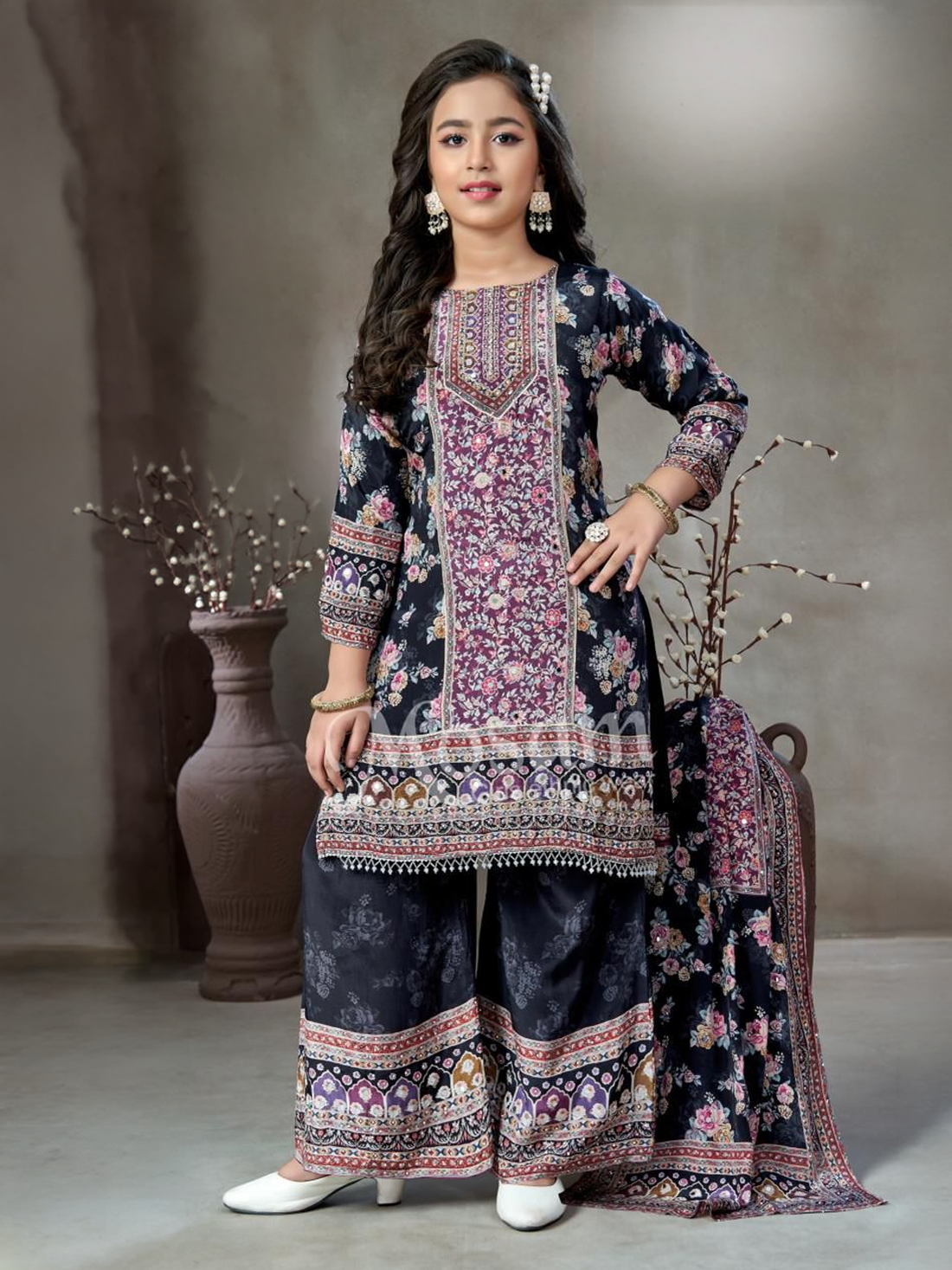 Maira Silk Palazzo Suit