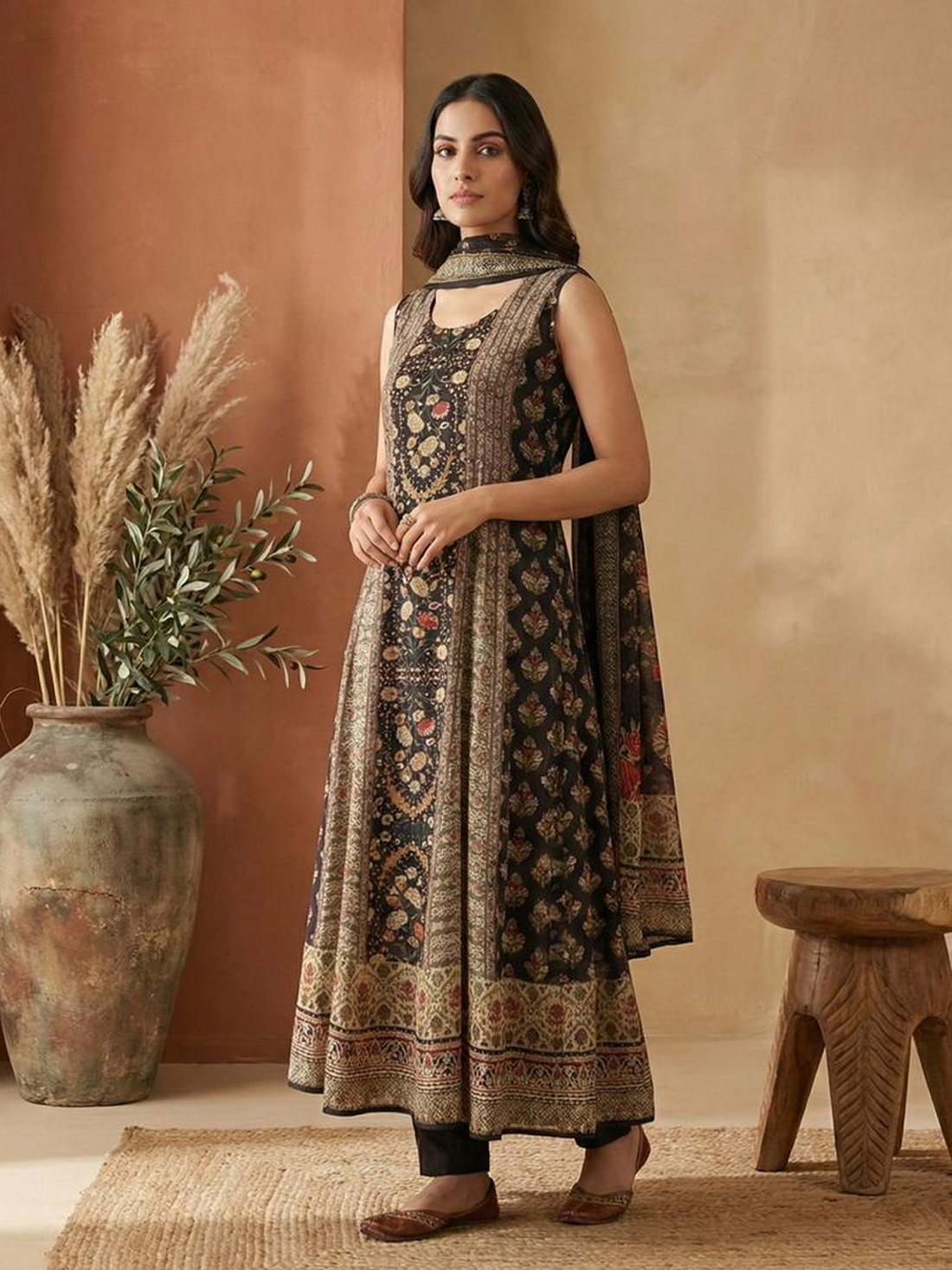 Kashvi Satin Printed Kamiz &amp; Pant