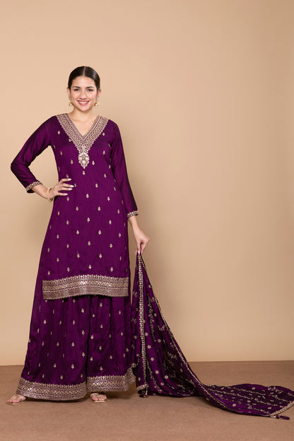 Rajeshri Palazzo Suit - Roop Darshan