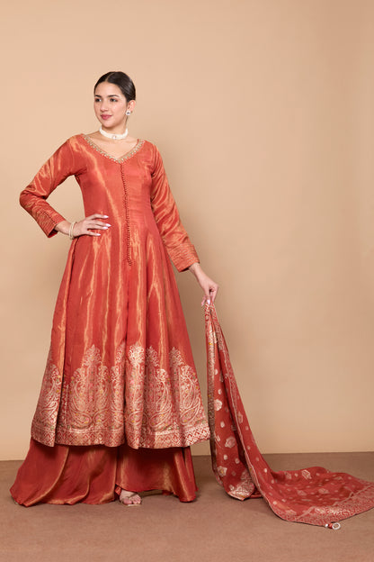 Falguni Flair Palazzo Suit - Roop Darshan