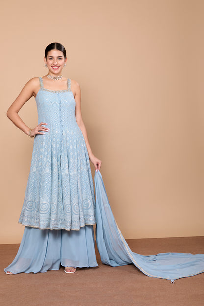 Falak Flair Plazzo Suit - Roop Darshan