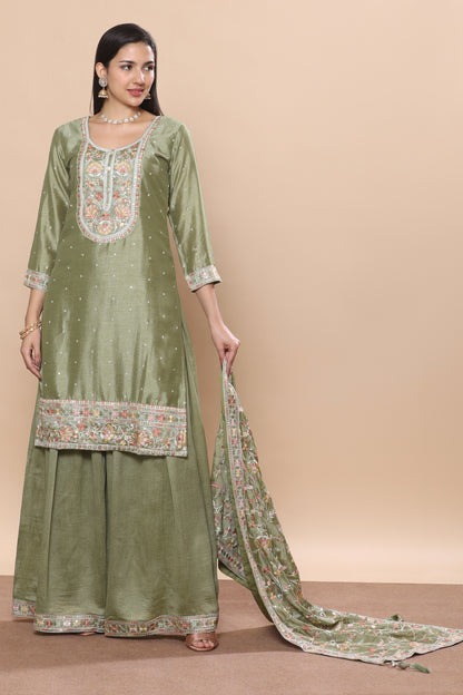 Deepali Palazzo Suit - Roop Darshan