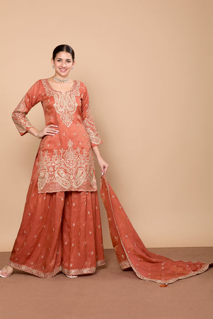 Aditi Palazzo Suit - Roop Darshan