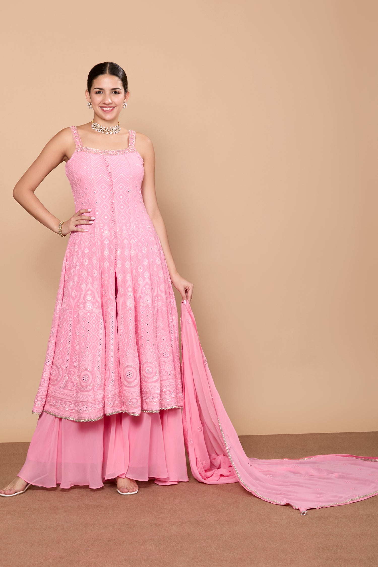 Falak Flair Plazzo Suit - Roop Darshan