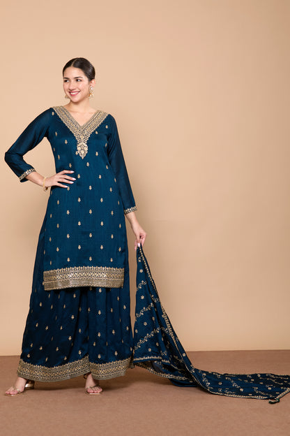 Rajeshri Palazzo Suit - Roop Darshan